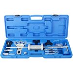 DAYUAN 16 Pcs Slide Hammer Dent Hub & Bearing Puller Tool Kit 2/3 Internal External Jaw Cars Trucks Puller Set