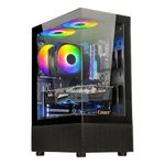 CHIST I5 Extreme Gaming Pc(6th gen Processor Core i5-6400 3.30Ghz Quad-Core Gaming PC - 16GB RAM/ 1TB HDD/ 512GB SSD/GT 730 4GB Graphics Card/Gaming Cabinet with 4 ARGB Cooling Fan/Window 11)