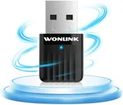 WONLINK WONLILNK USB WiFi Adapter for PC, 2.4G/5G Dual Band Wireless Network Transceiver 650Mbps WiFi Dongle for Desktop Laptop, Travel Size, Supports Windows XP/7/8/8.1/10/11