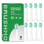 Brushmo Replacement Toothbrush Heads Compatible with Sonicare Electric Toothbrush 8 Pack