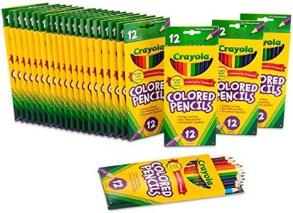 Crayola Bulk Colored Pencils, Pre-sharpened, Bulk School Supplies For Teachers, 12 Assorted Colors, Pack of 24 [Amazon Exclusive]