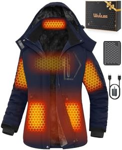 Women Heated Jacket Battery Pack Included Ski Snow Snowboard Coat Glamping Tent Essentials Ice Skating Accessories Overlanding Gear Skiing Outfits Suits Extremely Cold Weather Snowmobile Equipment