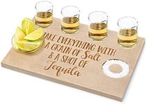 Tequila Shot Board Serving Tray, Hu