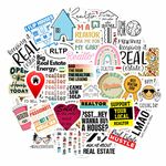 100Pcs Real Estate Stickers, Real Estate Agent Stickers, Realtor Stickers for Laptop and Water Bottles, Gifts for Real Estate Agents, Realtor Gifts