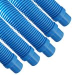 Puri Tech Universal Swimming Pool Cleaner Durable Hose 48 Long Blue Color 5 Pack Universal Fit Including Hayward Navigator, Pool Vac Ultra, AquaBug, Polaris ATV and More