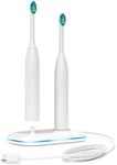 Galvanox Dual Toothbrush Charger for Philips Sonicare Electric Toothbrushes - Replacement for HX6100 Works with Protective Clean 4100, 6100, Kids models & More (Waterproof Charging Base) 2-in-1