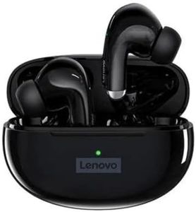 Lenovo LP5 TWS Think Plus - Auriculares inalámbricos Bluetooth 5.0, control táctil, cancelación de ruido, IPX-4, resistentes al sudor y al agua