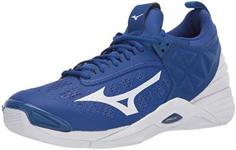 Mizuno Men's Wave Momentum Indoor Court Shoe, True Blue-White, 7.5