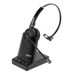 TruVoice Agent AW50 Mono Dect Wireless Office Headset with Noise Canceling Microphone and HD Sound - Connects to Both Desk Phone and Computer with 350 Feet of Wireless Range and 9 Hour Talk time.