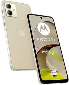 Motorola Mobility Moto g14 Smartphone (6.5" FHD+ Display, 50MP Camera, 4/128GB, 5000mAh, Android 13) Butter Cream (Vegan Faux Leather) + Protective Cover [Exclusive to Amazon]