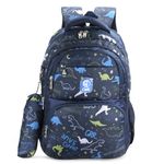 Chris & Kate Boys And Girls Multi-Print School Backpack - Perfect For School, College, Everyday Use - Includes Free Stationery Pouch And Rain/Dust Cover, 35 Liter