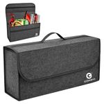 OCEANEVO Felt Car Boot Organizer, Car Trunk Organizer For Storage Of Accessories, Hardware Tools And Documents - 50 X 24 X 17 Cm - Dark Grey