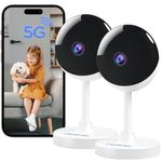 Indoor Camera 2 Pack - Owltron 5GHz/2.4GHz Home Security Camera for Baby & Elder, Pet Camera with Motion Detection, Night Vision, 2-Way Audio, 4MP WiFi Camera Wireless Works with APP & Alexa