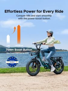 ENGWE L20 BOOST Electric Bike – Black, Powerful E-Bike