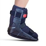 Vissco Pneumatic Walker Boot, Single Push Button - Short Type with 11" Height, Light Weight And Durable, Black (L)