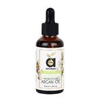 Anveya Moroccan Argan Oil for Hair & Skin Care | Cold-Pressed Organic oil for all Hair & Skin Types. 50ml