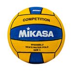 Mikasa W5000BLU Competition Game Ball, Blue/Yellow, Size 5