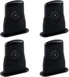 Liyquint 4-Pack Acoustic Guitar Humidifier - Silent Wooden Soundhole Humidifier for Moisture Control & Crack Prevention, Long-Lasting Guitar Care Kit for Dry Climate. (Black)