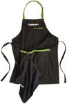 Cuisinart CFA-156 BBQ Magnetic Towel Set, Adjustable Grill Apron with Large Front Pockets