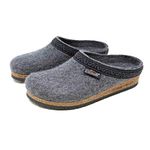 Stegmann Women's Wool Felt Clog with Cork Sole Grey Size: 6 UK