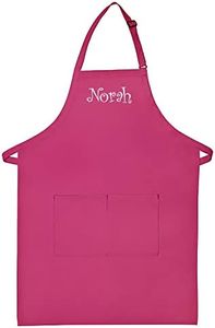 Made in the USA Personalized Embroidered Premium Adult Apron for Men Women Fathers Mothers Day Kitchen BBQ Grilling Gift