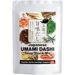 Dashi - Umami Powder Soup Stock - Japanese Food, Bonito Flakes, Kelp, Mushroom, 8g×15pacs【YAMASAN】