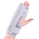 Trigger Finger Splint, Finger Brace Joint Stabilizer, Hand Brace with Finger Support, Middle Finger Splint Pointer Finger, Pinky Finger Splint, Broken Finger Splint Adjustable Hand and Wrist Support (S)