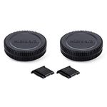 2 Pack Micro 4/3 Mount Body Cap & Rear Lens Cover for Panasonic G9 II G7 G85 G95 GH7 GH6 GH5 GH4 GH3 GX9 GX8 GX85 GF9 GF10 Olympus OM-5 OM-1 Mark II E-M1 E-M5 E-M10 E-M1X Pen E-PL10 E-PL9 E-PL8 & More