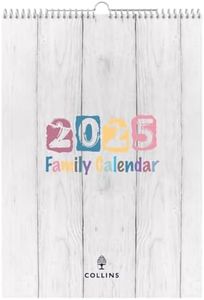 Collins Brighton 2025 Family Wall Calendar - Lifestyle Planner and Organiser for Office, Work, Personal and Home - January to December 2025 Diary - Weekly - - BTFC135-25