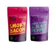 Ultimate Bacon Seasoning Twin Pack | Herby Hog | Vegan | Smoky Bacon | Maple Bacon & Black Pepper 2 x 60g