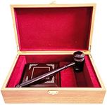 Deluxe Gavel and Block Set - Perfect Judge's Gift or Courtroom Accessory - High-Quality Wooden Gavels