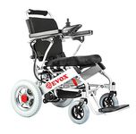 EVOX Electric Wheelchair with (24 V 20 AH) Double battery, 15-20 km per charge, Durable & Long Lasting, Weight Bearing Capacity -100kg | Lithium Ion - Battery Long Life Battery For Elderly & Specially-abled WC-107