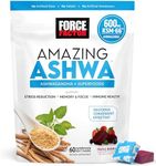 Force Factor Amazing Ashwa for Stress Relief, Memory, Focus, and Immune Support Health, Ashwaganda Supplement with KSM-66 Ashwagandha for Stress, 60 Soft Chews