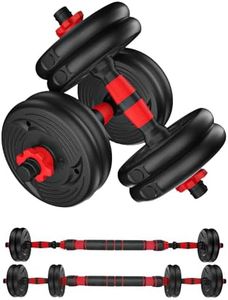 LI FITNESS 3 in 1 Adjustable Dumbbell Set with Weight Plates & Connector, Fitness Exercises for Home Gym Suitable Men Women for Bodybuilding Fitness Lifting Training