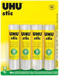 UHU Stic | Barra de Pegamento Sostenible | Pegado Fuerte, Rápido y Duradero | Pack 4 * 21g