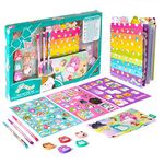 Fashion Angels Squishmallows Journal Gift Set - Includes Journal, Pencil Pouch, Squishmallows Stickers, Erasers, and 3 Mechanical Pencils - Join The Squish Squad - Cute Stationery Set - Ages 6 and Up