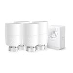 TP-Link Kasa Smart Radiator Thermostat Starter Bundle, Smart Radiator Valve, Energy Saving, LED display, Smart Schedule, Works with Alexa & Google Home, No bridge required (1xKE100 kit + 3xKE100)