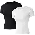 Loovoo Workout Shirts for Women Wor