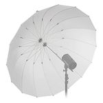 Fotodiox Pro 60in Shoot-Through Neutral White Diffusion Parabolic 16-Rib Umbrella