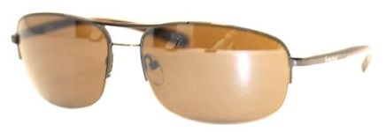 Timberland TB7113-12G Unisex Brown Rimless Sunglasses