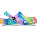 crocs Unisex Kids Classic Spray Dye Clog T WHI/MLTI White (208094-94S)
