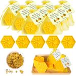 AIXIANG Baby Shower Favors Soaps 24 Pcs Handmade Honeycomb Bee Scent Soaps with Yellow Gift Bags and Thank Cards for Baby Shower Favors Guest Gender Reveal Party Honey Keepsake Souvenirs