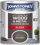 Johnstone's 309143 Weatherguard Exterior Gloss Chocolate, 750 ml