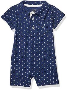 Nautica baby-boys Romper, Navy Print, 12 Months