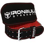 Padded WeightLifting Belt - 6-inch Suede Leather Weight Belt - Heavy Duty And Comfortable Back Support For Heavy Weight Lifting, Crossfit and Fitness (Medium)