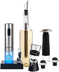 Secura Elite Wine Lovers Gift Set 12-Piece Wine Accessories Set Electric Wine Opener, Wine Foil Cutter, Wine Aerator, Wine Saver Vacuum Pump + 2 Wine Stoppers