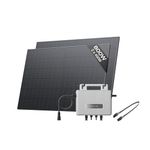 ECOFLOW STREAM Balcony Solar System, 800W Micro Inverter, 2 × 400W Solar Panels, Smart Grid-Feed Inverter with Wi-Fi & App Control for Balcony, Garden, Roof & Vertical Walls