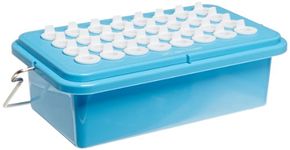 Heathrow Scientific True North HEA120074 Polycarbonate Mini Cooler with Clear Lid, Holds 0.5-2 ml X 32 Tubes, -20°C Maximum Temperature