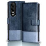 TheGiftKart Flip Back Cover Case for OnePlus Nord CE 4 5G | Dual-Color Leather Finish | Inbuilt Stand & Pockets | Wallet Style Flip Back Case Cover for OnePlus Nord CE4 (Faux Leather, Blue & Sky)