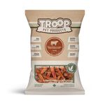 Troop Pet Products, Bully Stick End Pieces, Fully Natural, Single Ingredient, Dehydrated Chew, 3-5 inch, (Pack of 15)